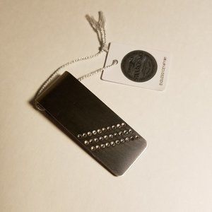 Stainless Steel Swarovski Crystal Money/Card Clip